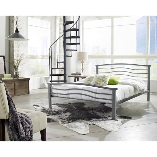 Rest Rite Gastonia Matte Grey Full Platform Bed