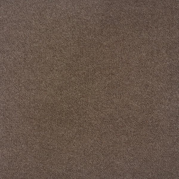 Foss Contender Brown Residential/Commercial24 in. x 24 in. x 5/8 in. Peel and Stick Carpet Tile (15 Tiles/Case) 60 sq. ft.
