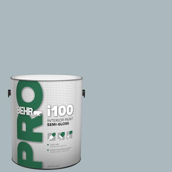 BEHR PRO 1 gal. #N470-3 Half Sea Fog Semi-Gloss Interior Paint