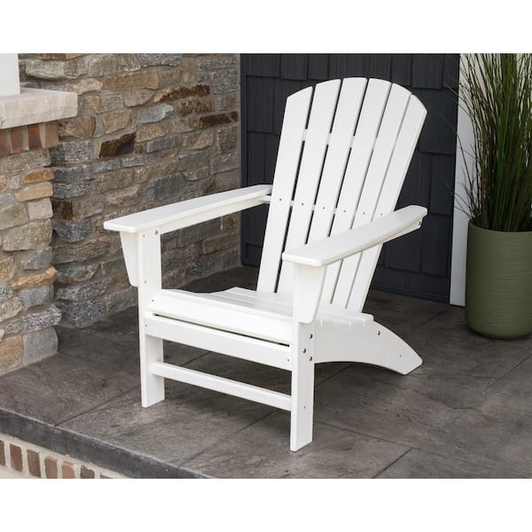 polywood grant park traditional curveback plastic outdoor adirondack patio chair