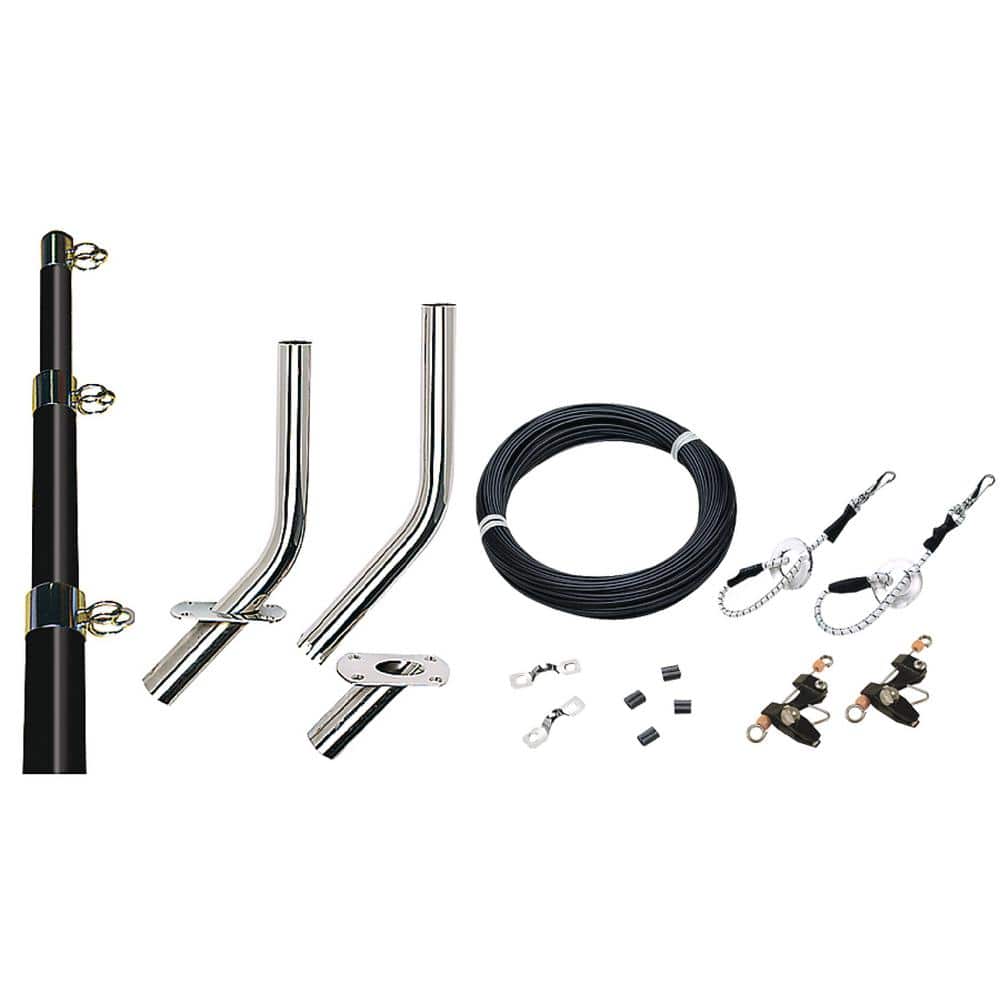 for Poles Up to 25 Ft. Seachoice Ultimate Outrigger Rigging Kit 