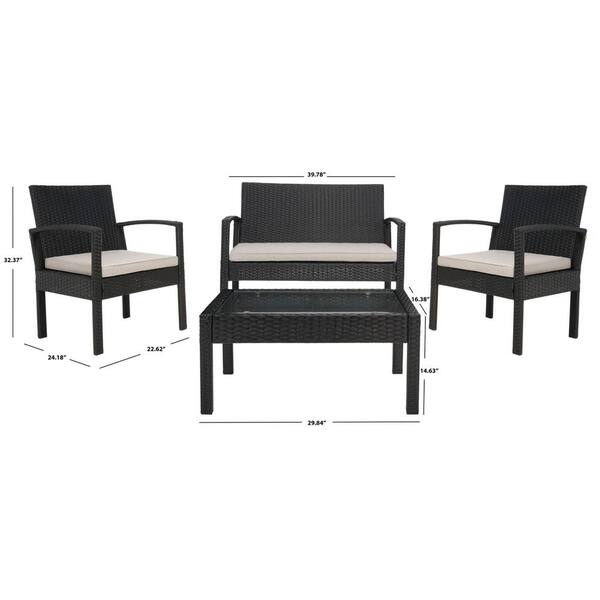 roxana 4 piece rattan