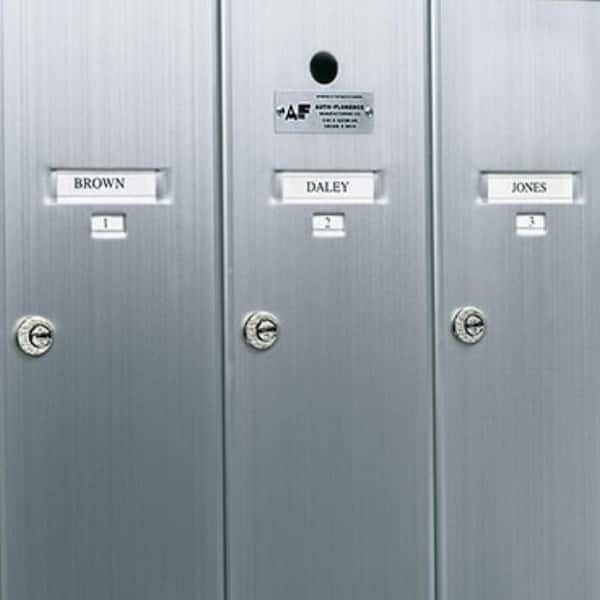 1250 Vertical Series 3-Compartment Aluminum Recess-Mount Mailbox 1250 Vertical Series 3-Compartment Aluminum Recess-Mount Mailbox