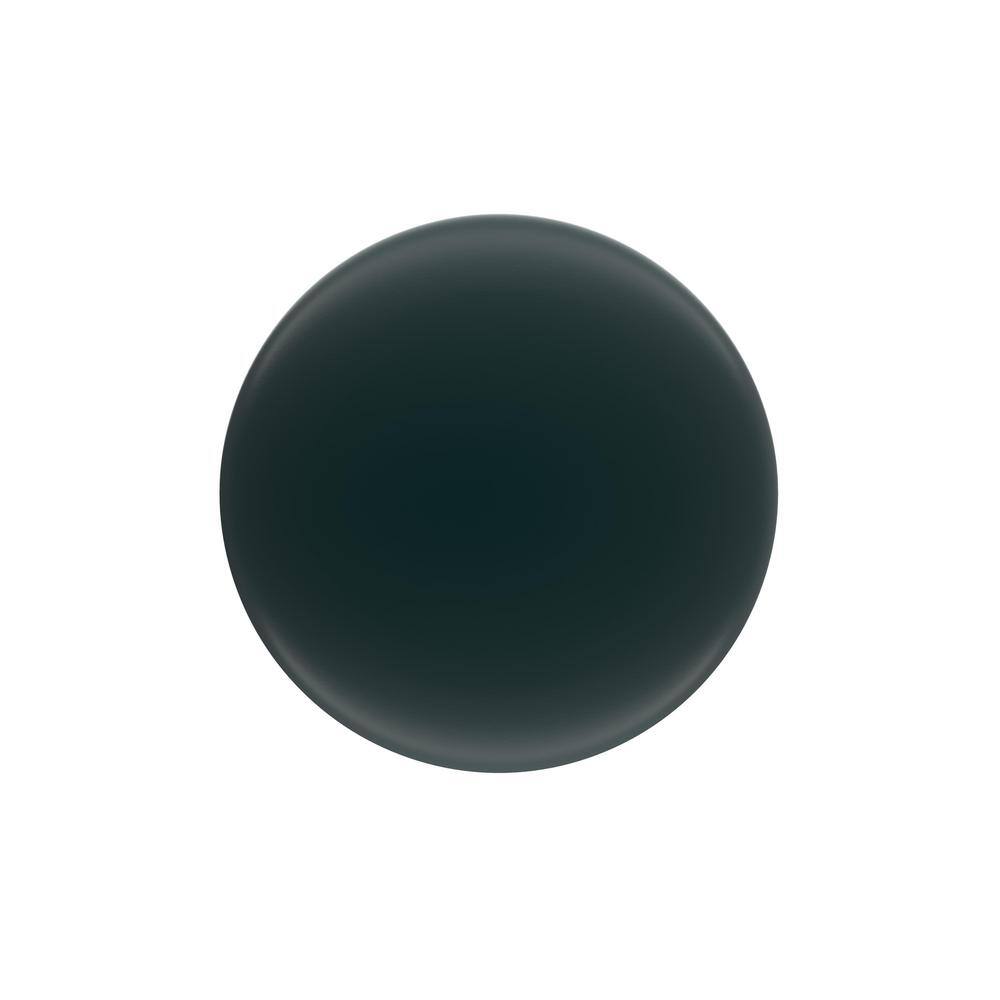 Matte Black Round Modern Cabinet Knob with Mounting Hardware