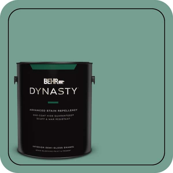 BEHR DYNASTY 1 gal. #M430-5 Regal View One-Coat Hide Semi-Gloss Enamel Interior Stain-Blocking Paint & Primer