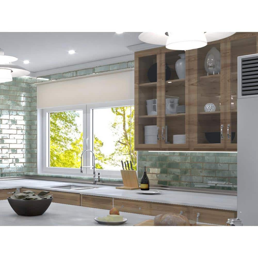 Splash Viridian Green 3" x 12" Glossy Ceramic Subway Tile