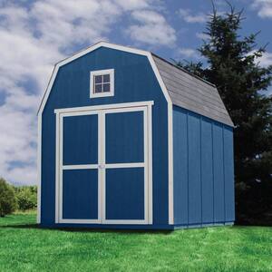 Installed Montana 8 ft. x 10 ft. Wood Storage Shed with Driftwood Shingles