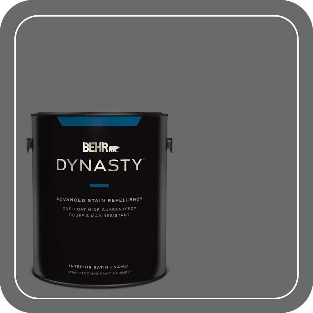 1 gal. #BXC-63 Molten Lead Satin Enamel Interior Stain-Blocking Paint & Primer price history on PriceWatchPro