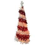 4 ft. Candy Pre-Lit Cane Pop-Up Artificial Christmas Tree, Clear Lights