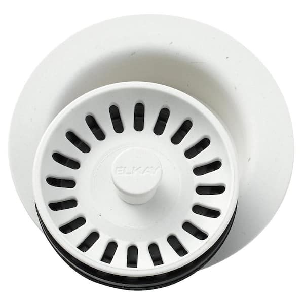 Elkay Polymer Disposer Fitting for 3-1/2 in. Sink Drain Opening in Ricotta