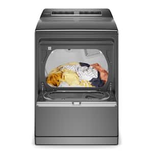 7.4 cu. ft. Smart Chrome Shadow Electric Vented Dryer with Steam, ENERGY STAR