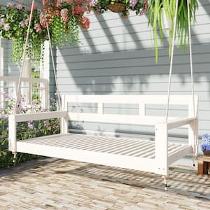2-Person Outdoor Porch Swing, Patio Minimalist Twin Size Garden Swing ...