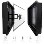 Waterproof Impact Resistant Outdoor Hard Shell TV Cover with TV Wall Mount Bracket