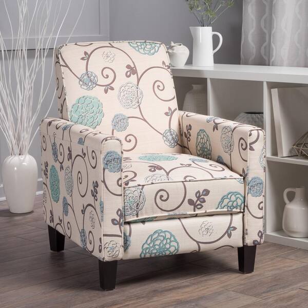 darvis floral fabric recliner