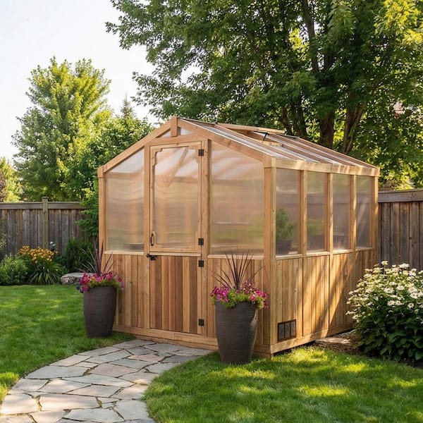 Outdoor Living Today 8 ft. x 8 ft. Greenhouse Kit GH88 - The Home