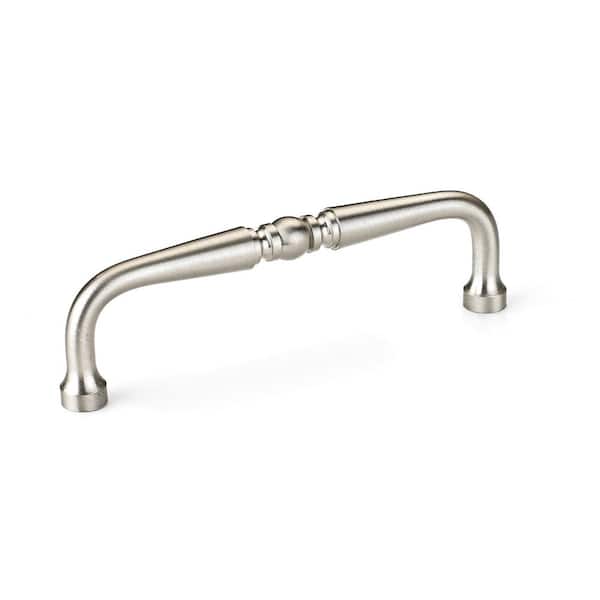 Richelieu Hardware Laval Collection 3 3/4 in. (96 mm) Brushed Nickel Traditional Cabinet Bar Pull