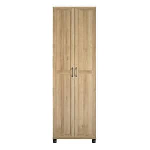 Lory Framed 24 in. Utility Cabinet, Natural, Wood Closet System