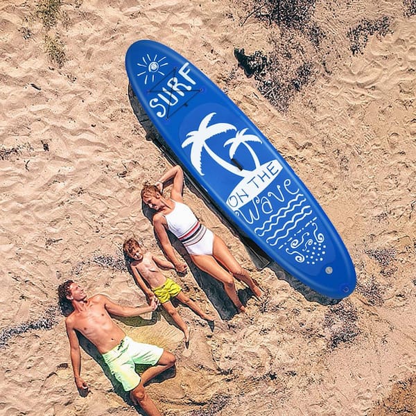117.6 in. Inflatable Stand Up Paddle Board W/Carry Bag Adjustable Paddle Adult Youth