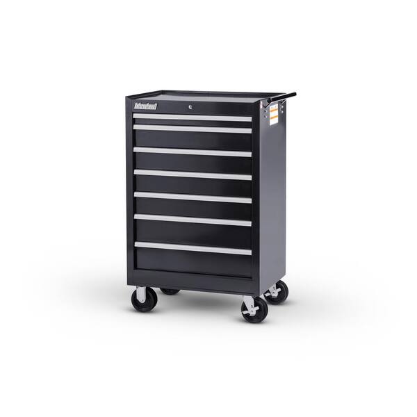 International Tech Series 27 in. 7-Drawer Roller Cabinet Tool Chest Black
