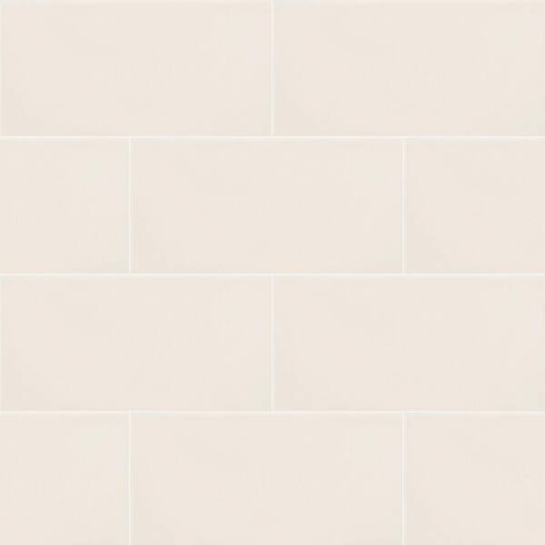 Streamline Buff Glossy 3 in x 6 in Ceramic wall Tile (11.19 sq. ft