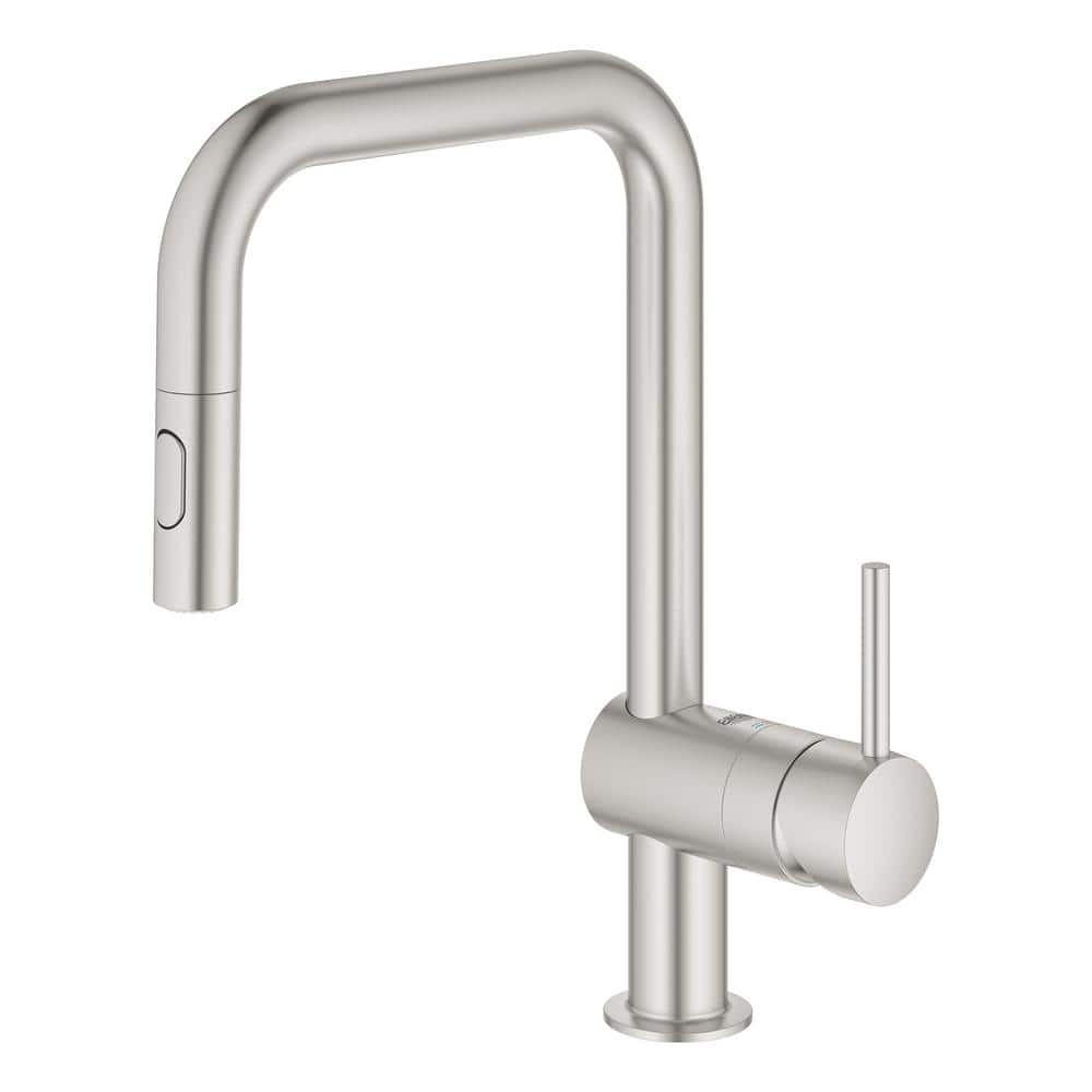 Stainless Steel Modern Pull-Out Spray Kitchen Faucet