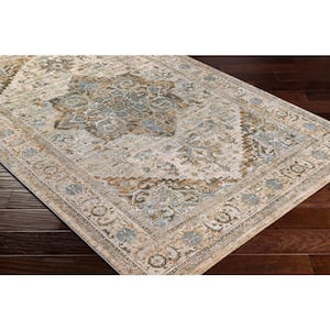Leiah Gray Traditional 8 ft. x 10 ft. Indoor Area Rug