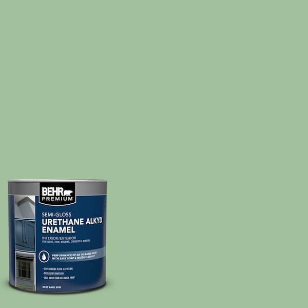 1 qt. #BIC-25 Spring Sprig Semi-Gloss Enamel Urethane Alkyd Interior/Exterior Paint