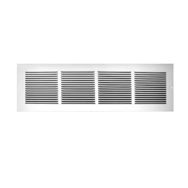 TruAire 14 in. x 12 in. Fin Spaced Return Air Grille, White The Home Depot