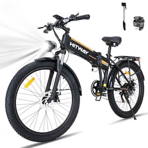 26 in. x 3 in. Fat Tire Mountain Electric Bike for Adults with 750W/48V/15Ah Removable Battery Commuter Foldable Ebike