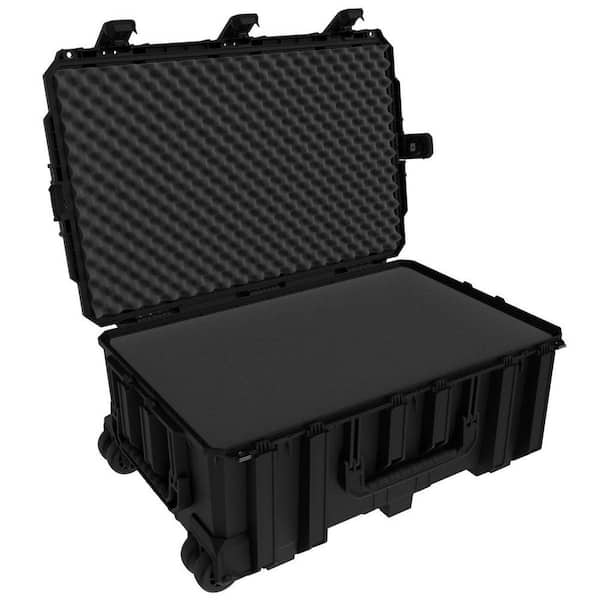 Seahorse 31.9 in. L x 21.1 in. W x 13.2 in. H Black Large Rolling