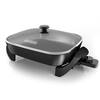 BLACK DECKER 180 sq. in. Black Electric Skillet with See Through