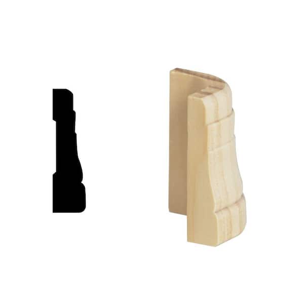 DecraMold LWM 366 5/8 in. x 2-1/4 in. Pine Radius Corner Moulding