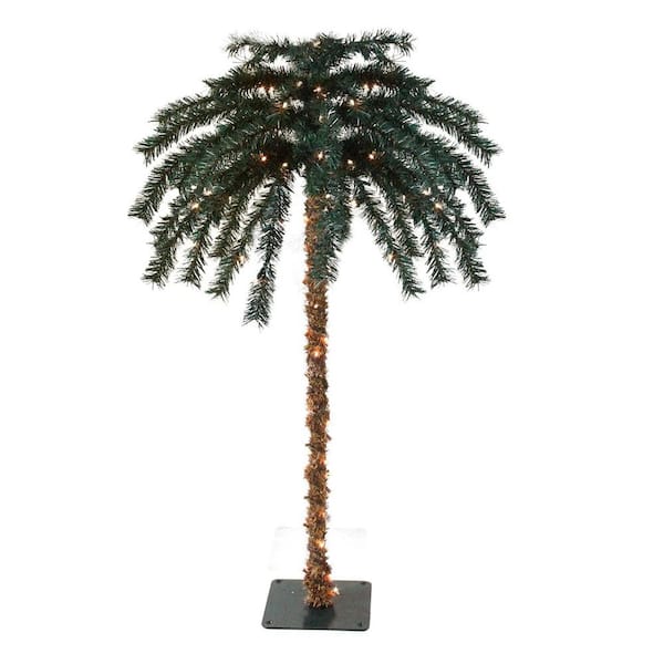 Reviews For Northlight 6 Ft Pre Lit Tropical Outdoor Summer Patio Artificial Palm Tree And Clear Lights 32667549 The Home Depot Reviews For Northlight 6 Ft Pre Lit, How To Make An Outdoor Lighted Palm Tree