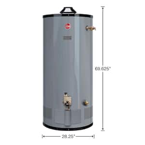 Commercial Medium Duty 100 Gal. 80K BTU Natural Gas Tank Water Heater