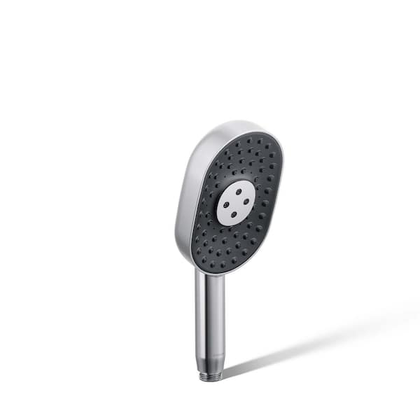 KOHLER Statement 3-Spray Patterns with 1.75 GPM 3.63 in. Wall Mount Handheld Shower Head in Polished Chrome