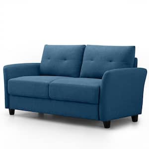 Ricardo 2-Seat Lyon Blue Upholstered Loveseat