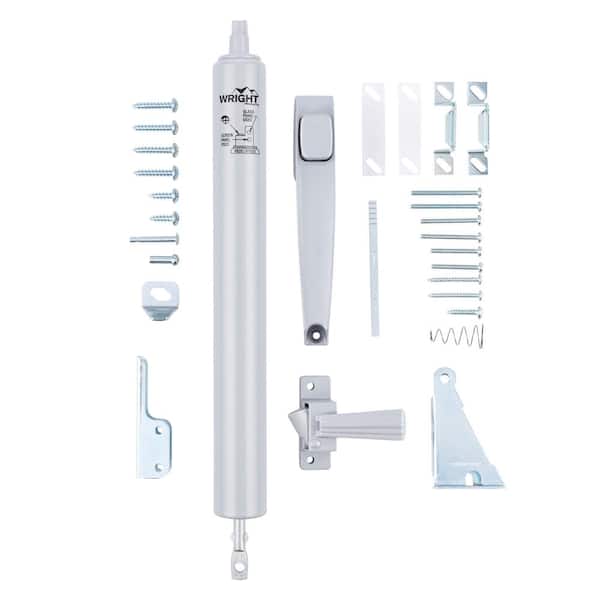 Wright Products Pneumatic Closer and Push Button Latch Combo Kit, Aluminum
