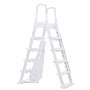 Above Ground Swimming Pool Ladder Heavy-Duty Step System Non Slippery Entry