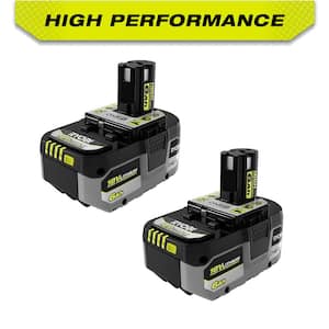 2-Pack Ryobi ONE+ HP 18V Lithium-Ion 6.0 Ah Battery