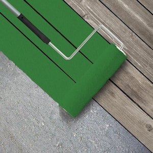 1 gal. #440B-7 Par Four Green Textured Low-Lustre Enamel Interior/Exterior Porch and Patio Anti-Slip Floor Paint