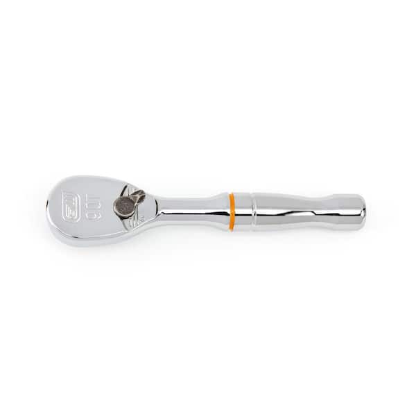 GEARWRENCH 3/8 in. Drive 90-Tooth Compact Head Stubby Teardrop Ratchet
