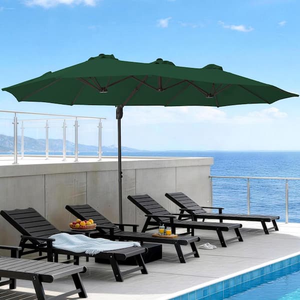 extra large offset patio umbrellas 13x13 ft / 11x15 ft Outdoor Umbrella continuous shade for your patio IdealHouse 10 ft Cantilever Umbrella