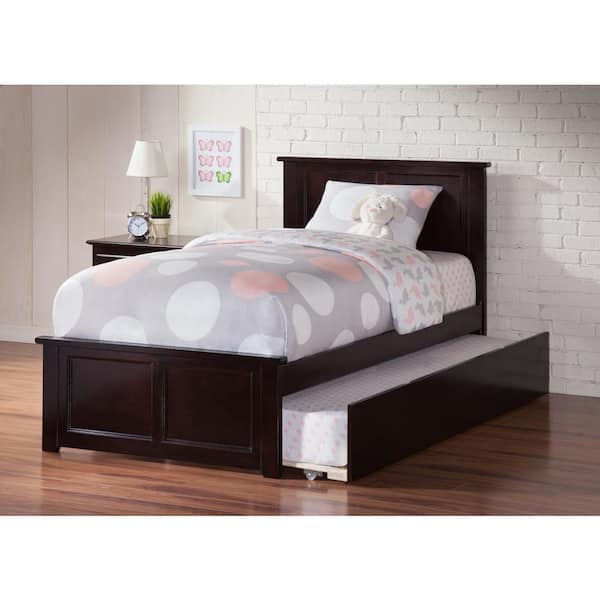 AFI Madison Espresso Twin Extra Long Bed with Matching Footboard and Twin Extra Long Trundle