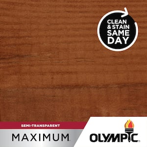 Maximum 1 gal. Brick Red Semi-Transparent Exterior Stain and Sealant in One Low VOC