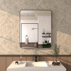 Cosy 30 in. W x 36 in. H Rectangular Framed Wall Bathroom Vanity Mirror in Oil Rubbed Bronze