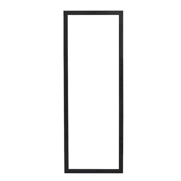 Unbranded 16 in. W x 44 in. H Rectangular Wood Framed Wall Mount or Floor Standing Modern Decorative Bathroom Vanity Mirror