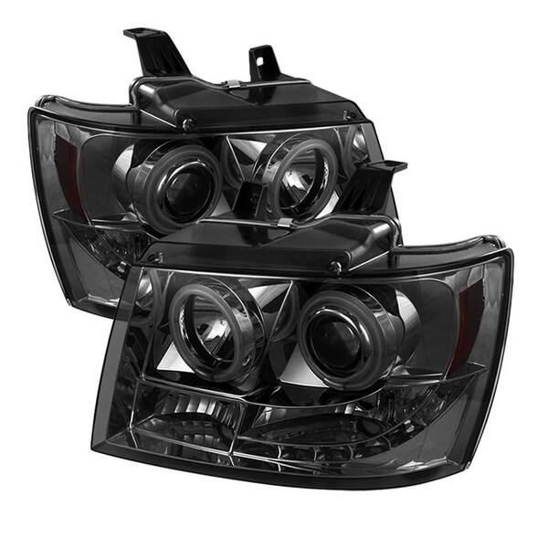 Spyder Auto Chevy Suburban 1500/2500 07-14 / Chevy Tahoe 07-14 / Avalanche 07-14 Projector Headlights - CCFL Halo - Smoke
