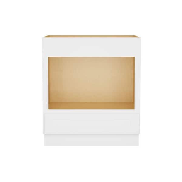 30 in. W 24 in. H 34.5 in. D Ready to Assemble Plywood Base Kitchen Cabinet in Painted White