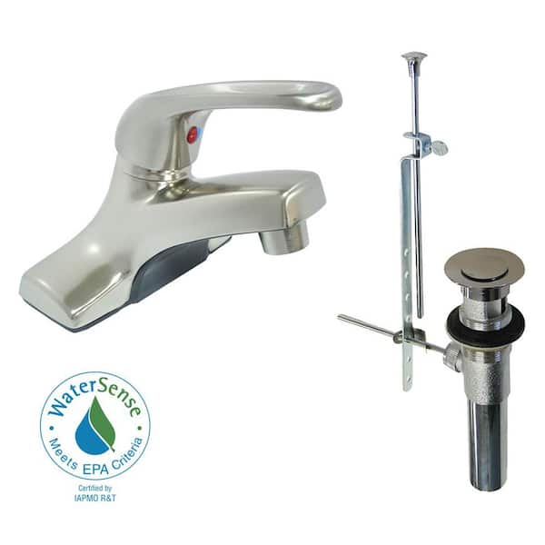 Dominion 4 in. Centerset 1-Handle Bathroom Faucet in Chrome