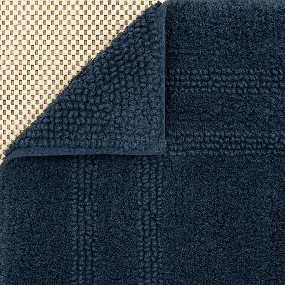 Twilight Boardwalk Reversible Cotton Bath Rug 21" x 34"